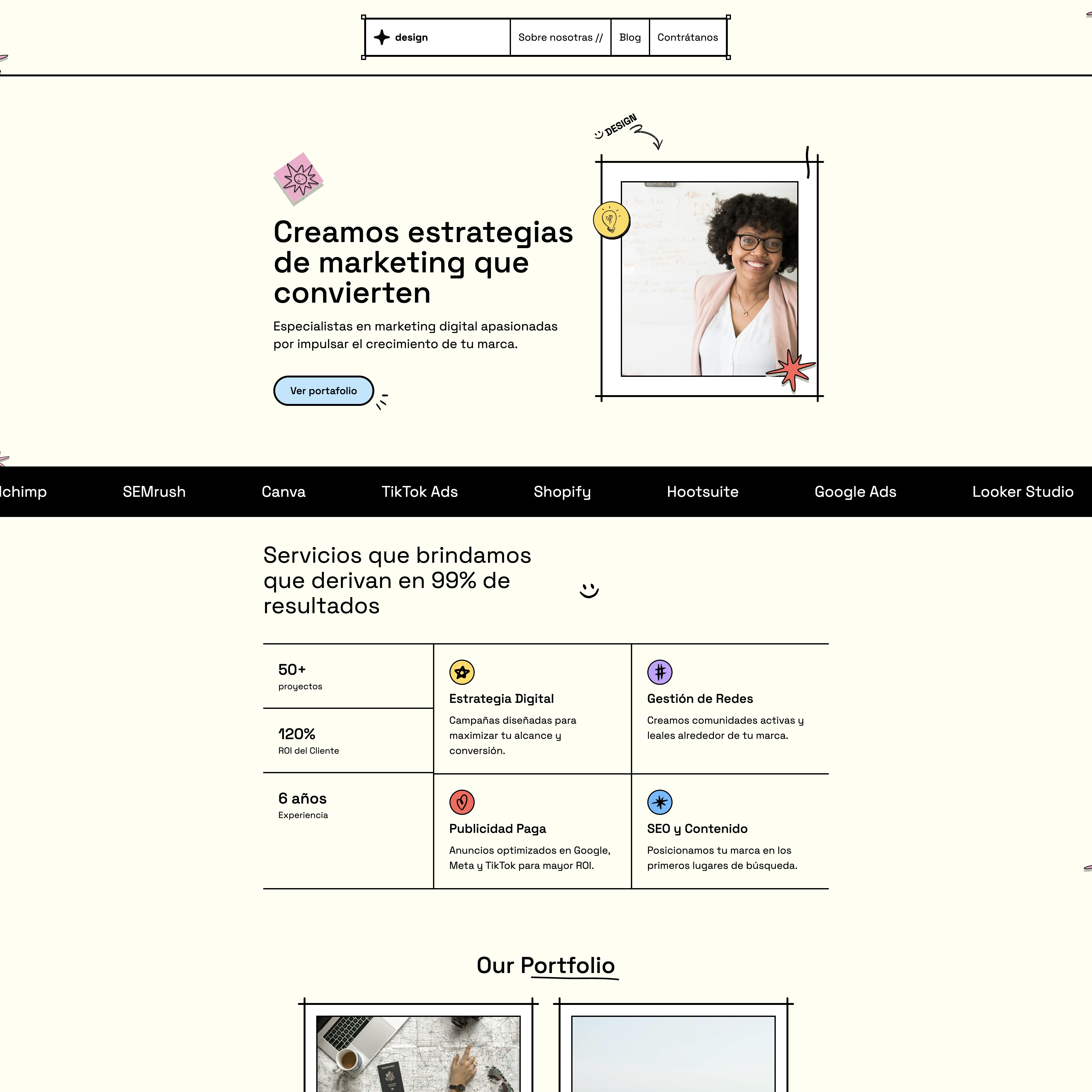 Diseño para agencia